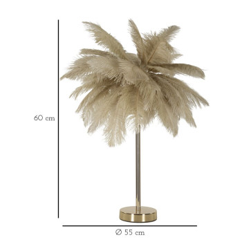 PALM CAMEL TABLE LAMP