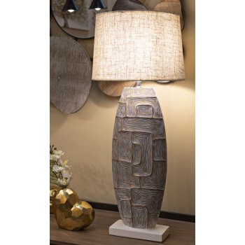 ECLIPS TOWER RESIN TABLE LAMP