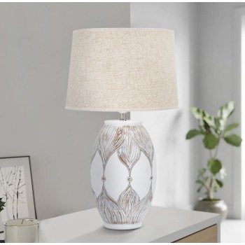 ATHENS OVAL RESIN TABLE LAMP