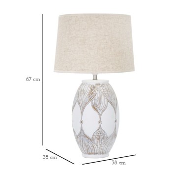 ATHENS OVAL RESIN TABLE LAMP