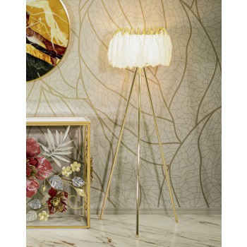 FEATHER STAND FLOOR LAMP