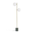 Lonela floor lamp in marble green finish in marble