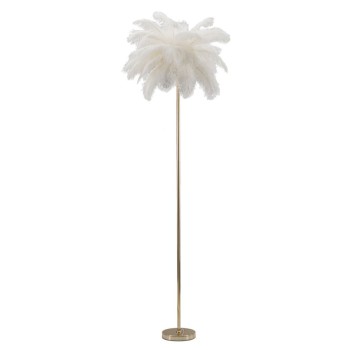 WHITE PALM FLOOR LAMP