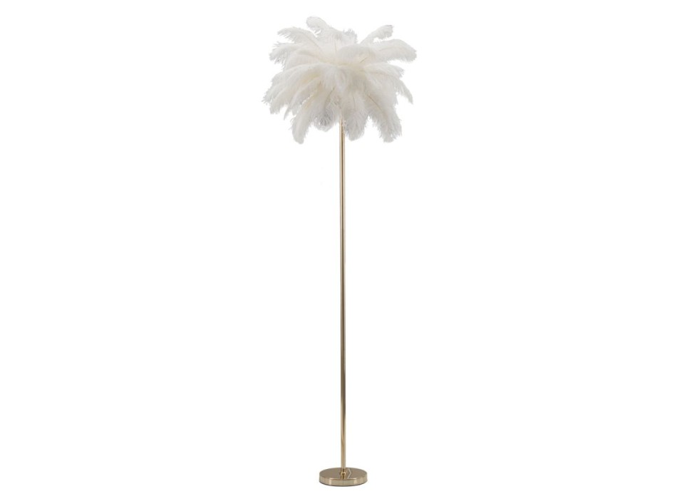 WHITE PALM FLOOR LAMP