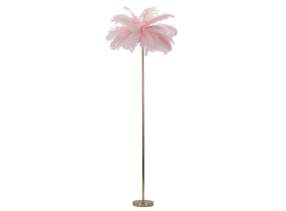 PINK PALM FLOOR LAMP