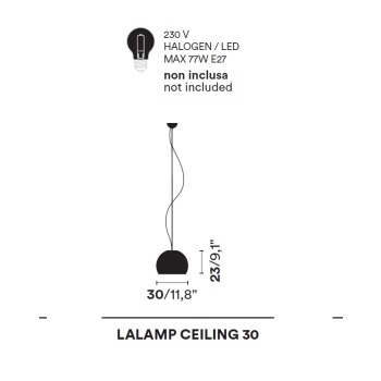 LAMP LALAMPADA SUSPENSION 30 OPINION CIATTI