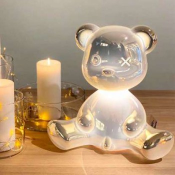 TEDDY BOY LAMP METAL FINISH WITH CABLE 24002 QEEBOO