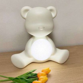 TEDDY GIRL LAMP WITH RECHARGEABLE LED 25001 QEEBOO