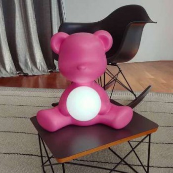 TEDDY GIRL LAMP WITH RECHARGEABLE LED 25001 QEEBOO