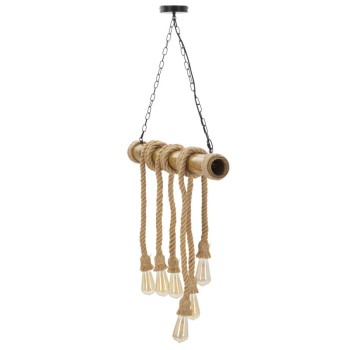 BAMBOO/ROPE CHANDELIER