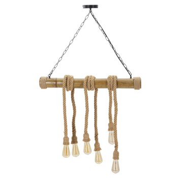 BAMBOO/ROPE CHANDELIER