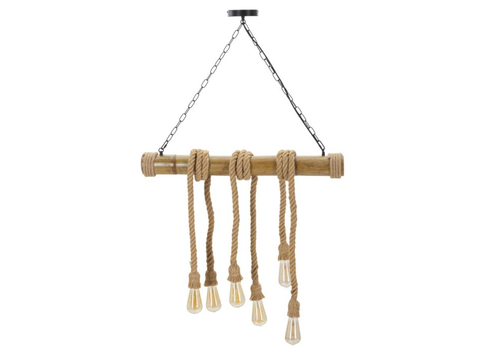 BAMBOO/ROPE CHANDELIER