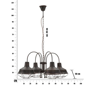 BRONKS 4 LIGHT CHANDELIER