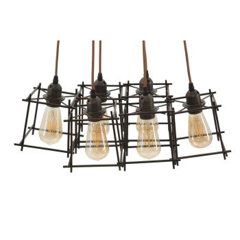 INDUST STICK CHANDELIER 6 LIGHTS