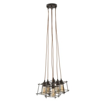 INDUST STICK CHANDELIER 6 LIGHTS