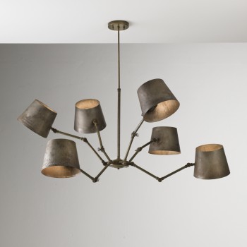 Industrial style chandelier REPORTER 271.04.OF IL FANALE