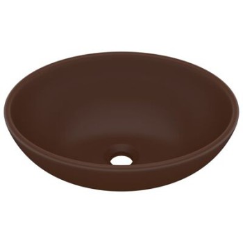 Luxury Oval Washbasin 40x33 cm in Ceramic