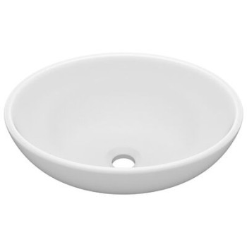 Luxury Oval Washbasin 40x33 cm in Ceramic