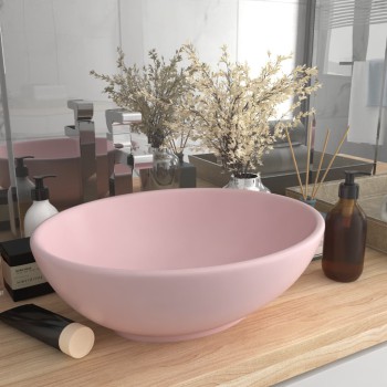 Luxury Oval Washbasin 40x33 cm in Ceramic