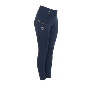 GIRLS SLIM FIT GRIP LEGGINGS WITH LOGO