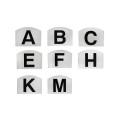 PLASTIC DRESSAGE LETTERS TO ATTACH SET OF 8 PCS A,B,C,E,F,H,K,M