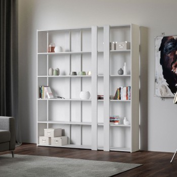 Kato bookcase - Composition A Kato 6R 2 sides 4 long bands White Ash