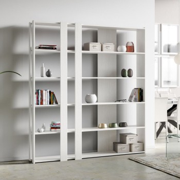 Kato bookcase - Composition C Kato 6R 2 sides 4 long bands White Ash