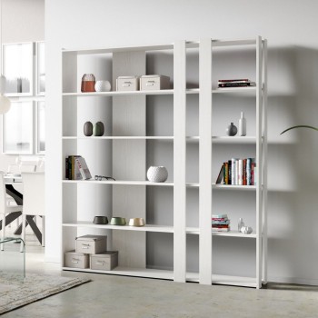 Kato bookcase - Composition C Kato 6R 2 sides 4 long bands White Ash