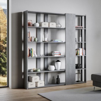 Kato bookcase - Composition D Kato 6R 2 sides 4 long bands White Ash