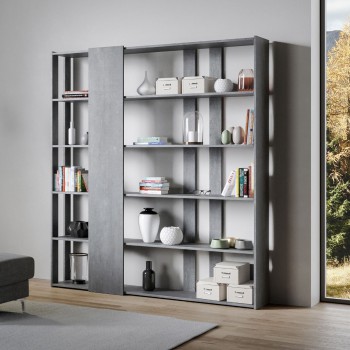 Kato bookcase - Composition D Kato 6R 2 sides 4 long bands White Ash