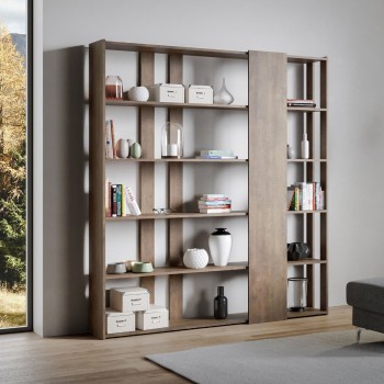 Kato bookcase - Composition D Kato 6R 2 sides 4 long bands White Ash