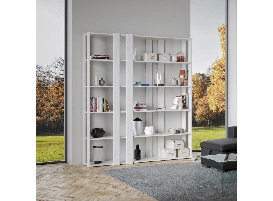 Kato bookcase - Composition E Kato 6R 8 long bands White Ash