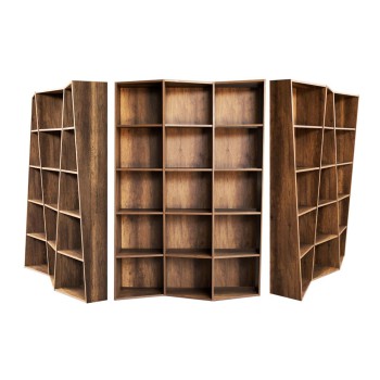 Trek bookcase - Trek bookcase 3 elements in white ash