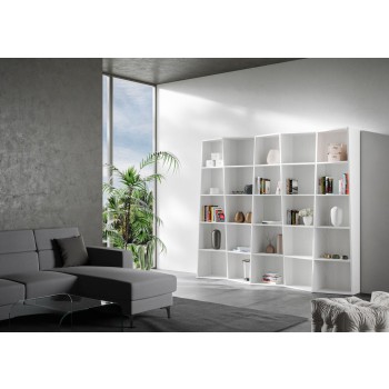 Trek bookcase - Trek bookcase 5 elements in white ash