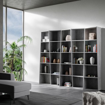 Trek bookcase - Trek bookcase 5 elements in white ash