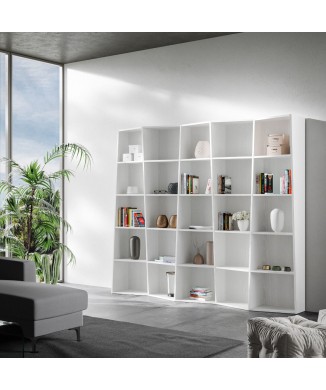 Trek bookcase - Trek bookcase 5 elements in white ash