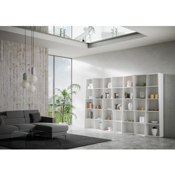 Trek bookcase - Trek bookcase 7 elements in white ash