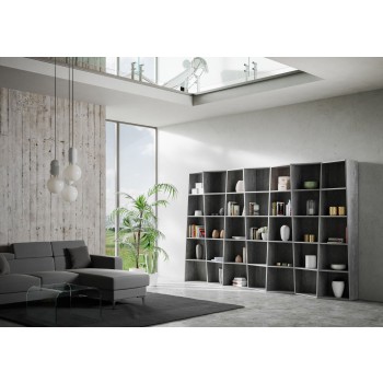 Trek bookcase - Trek bookcase 7 elements in white ash