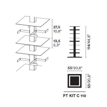 VERTICAL LIBRARY PTOLOMEO X4 KIT C 110 OPINION CIATTI