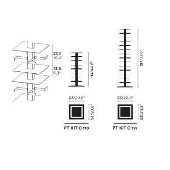 VERTICAL LIBRARY PTOLOMEO X4 KIT C 197 OPINION CIATTI