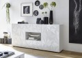 PRISMA sideboard with 2 doors and 2 drawers in white colour