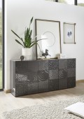 MIRO 3-door sideboard in black