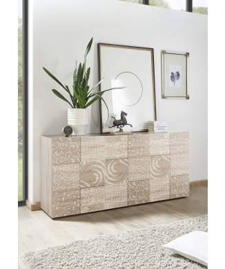 MIRO 3-door sideboard 181x84x43 cm oak colour