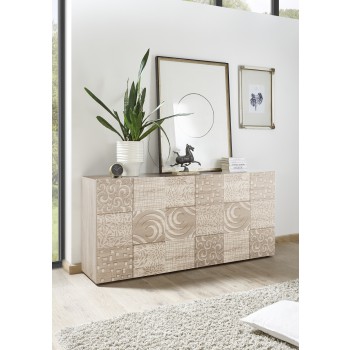 MIRO 3-door sideboard 181x84x43 cm oak colour