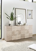 MIRO 3-door sideboard in oak colour