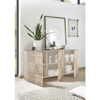 MIRO 3-door sideboard 181x84x43 cm oak colour