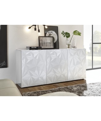 PRISMA 3-door sideboard in white colour