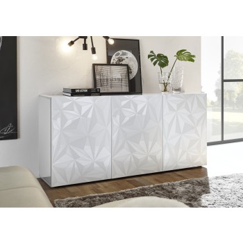 PRISMA 3-door sideboard in white colour