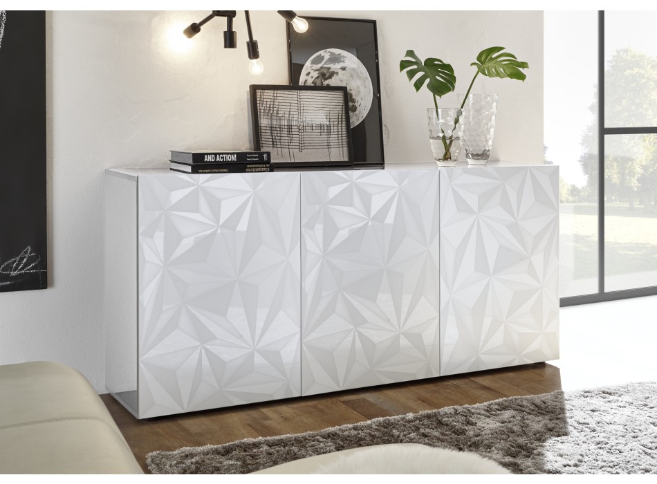 PRISMA 3-door sideboard in white colour