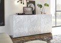 PRISMA 3-door sideboard in white colour